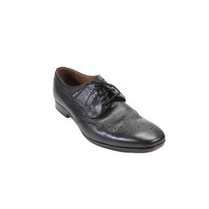Paul Smith Mens Leather Lace-Up Oxford Dress Shoes Solid Black Standard Size 7.5